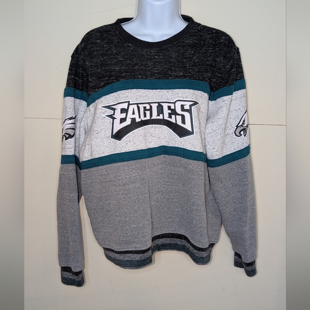 NFL Team Apparel Philadelphia Eagles Crewneck Sweatshirt